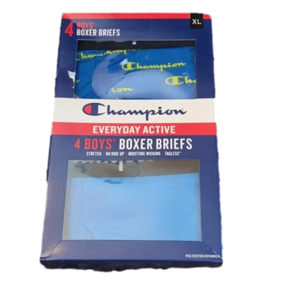 Boys champion 4-pack everyday active boxer briefs